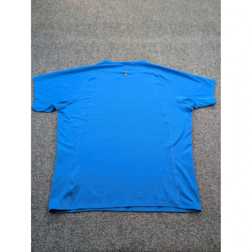Nike Shirt Mens Large Blue‎ NikeFITDRY Athletic Running Crewneck Tee Workout